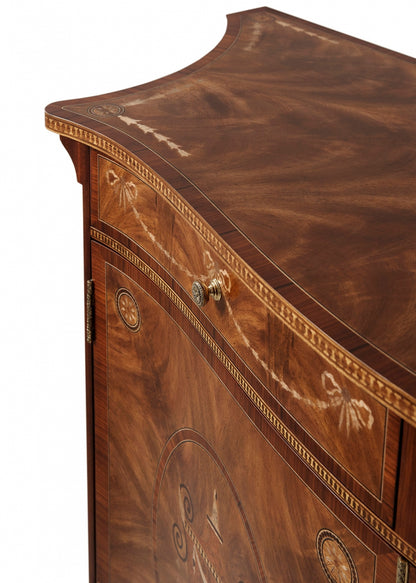 Neoclassical Style Chest with Fine Marquetry Detail