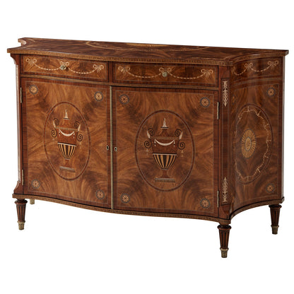 Neoclassical Style Chest with Fine Marquetry Detail