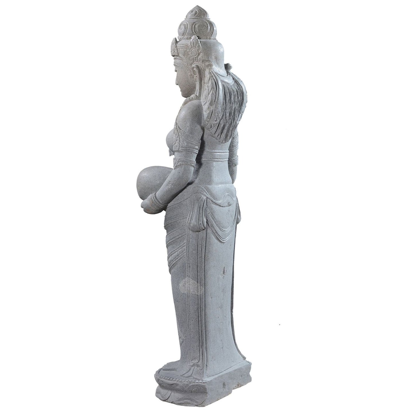 Large Garden Stone Statue of Standing Dewi Sri - Goddess of The Earth