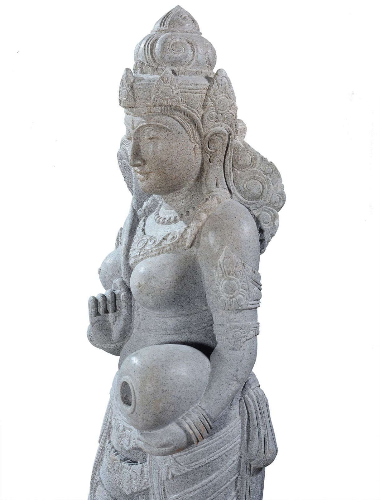 Large Garden Stone Statue of Standing Dewi Sri - Goddess of The Earth