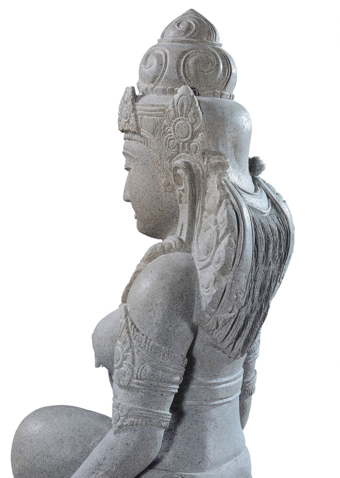 Large Garden Stone Statue of Standing Dewi Sri - Goddess of The Earth