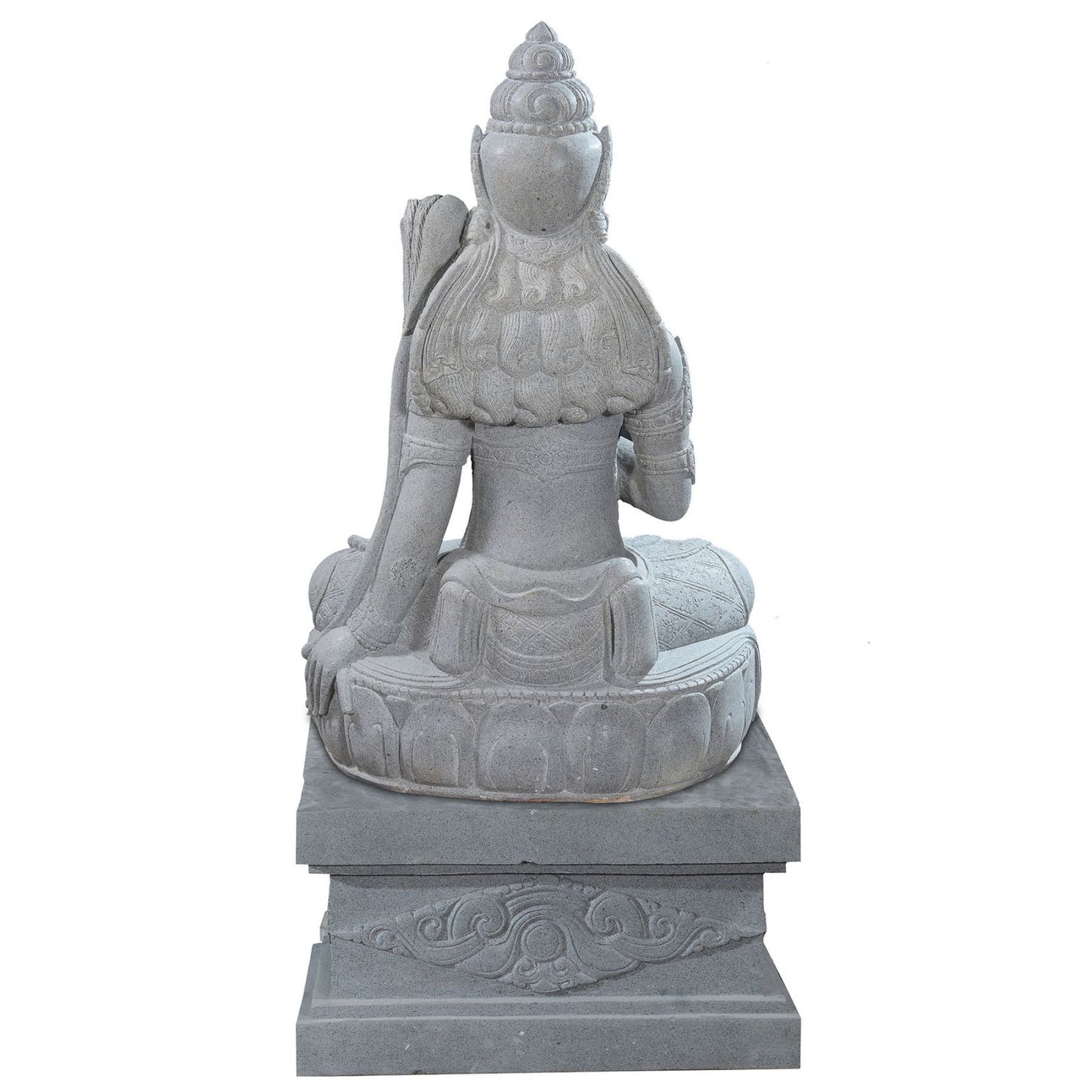 Large garden Stone statue of sitting Dewi Sri - Goddess of the earth