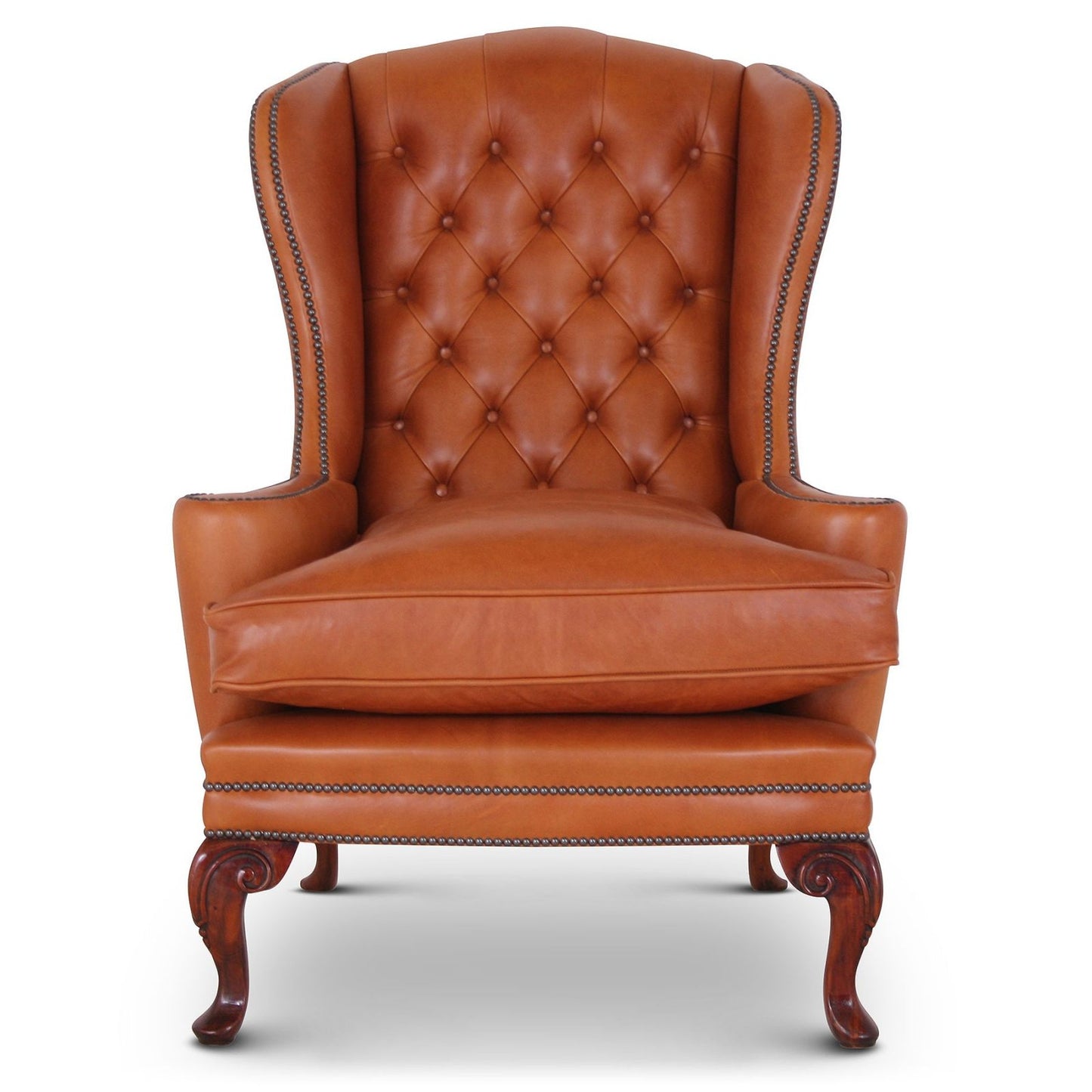 Traditional Leather English Wingchair