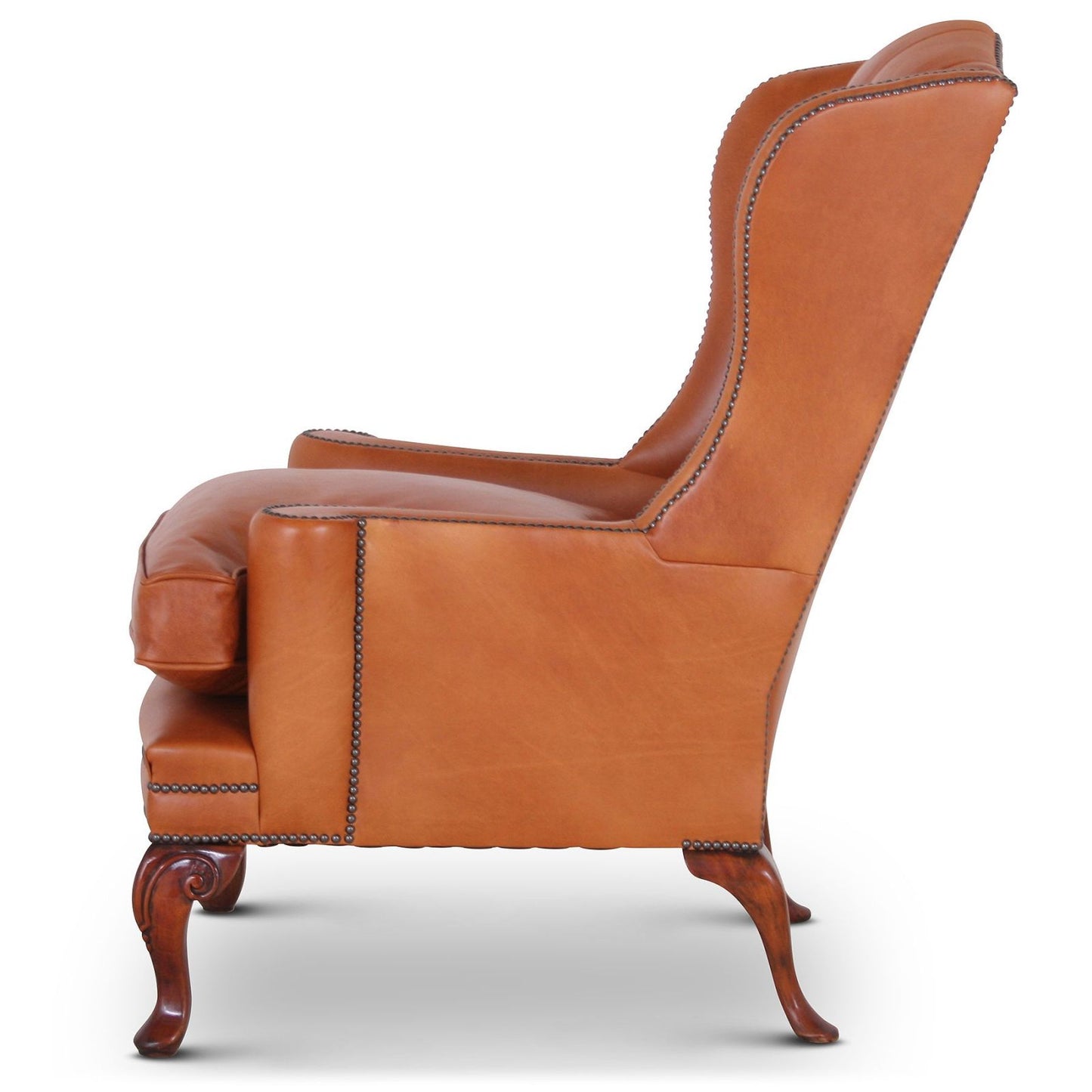 Traditional Leather English Wingchair