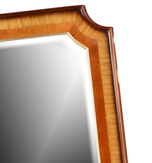 Mahogany and Satinwood Overmantel Mirror