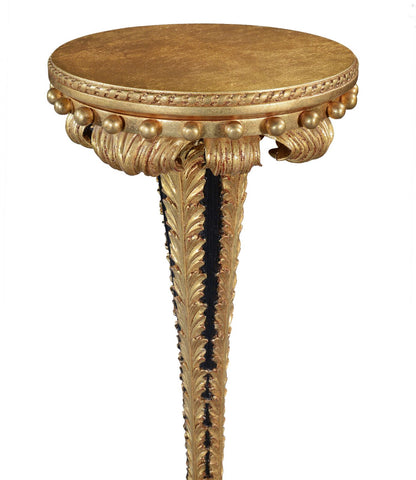 Ebonised Mahogany & Giltwood Pineapple Torchere