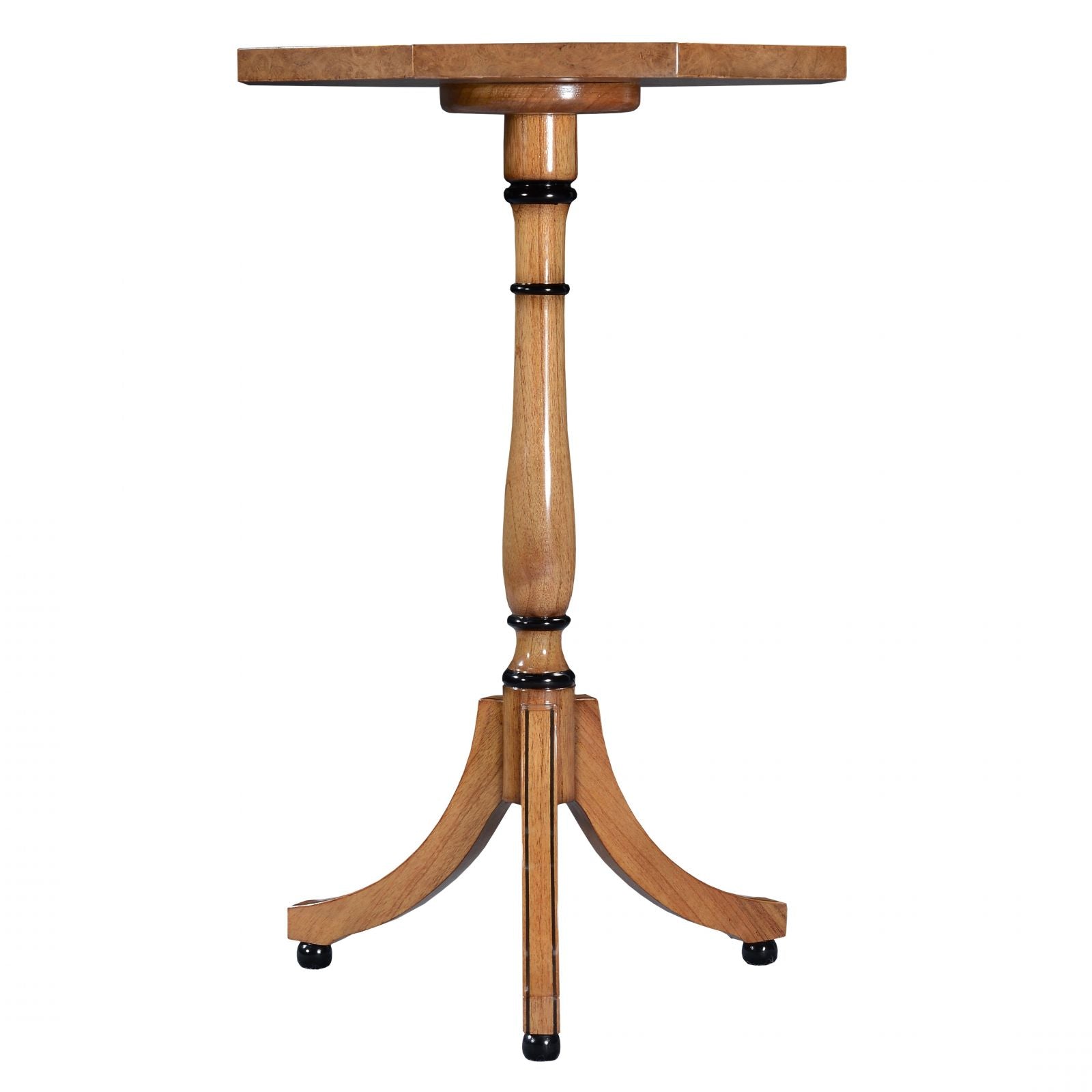 Octagonal Wine Table in Honey Burr Oak