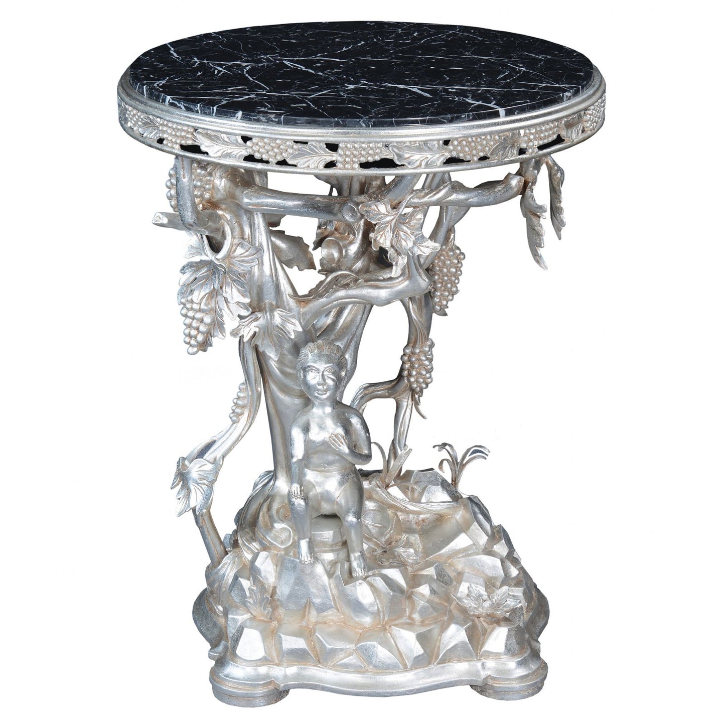 Italian Style Silver Grapevine Centre Table