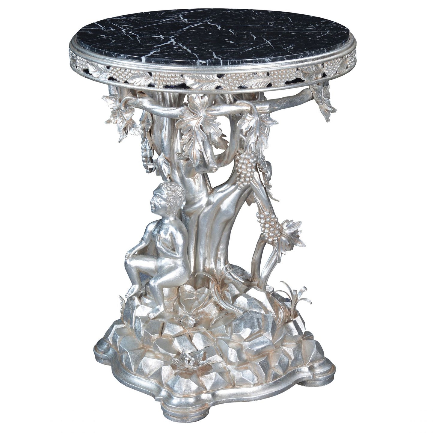 Italian Style Silver Grapevine Centre Table