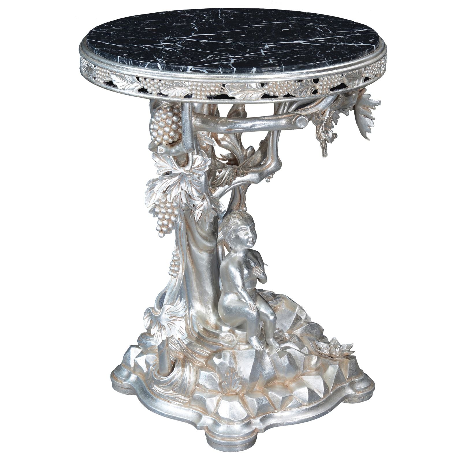 Italian Style Silver Grapevine Centre Table