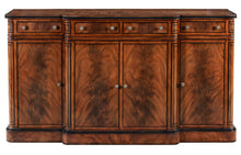 Thomas Hope Style Ebonised Mahogany Breakfront Sideboard