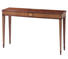 Mahogany console table