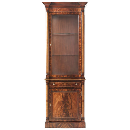 Morado banded Mahogany Display Cabinet