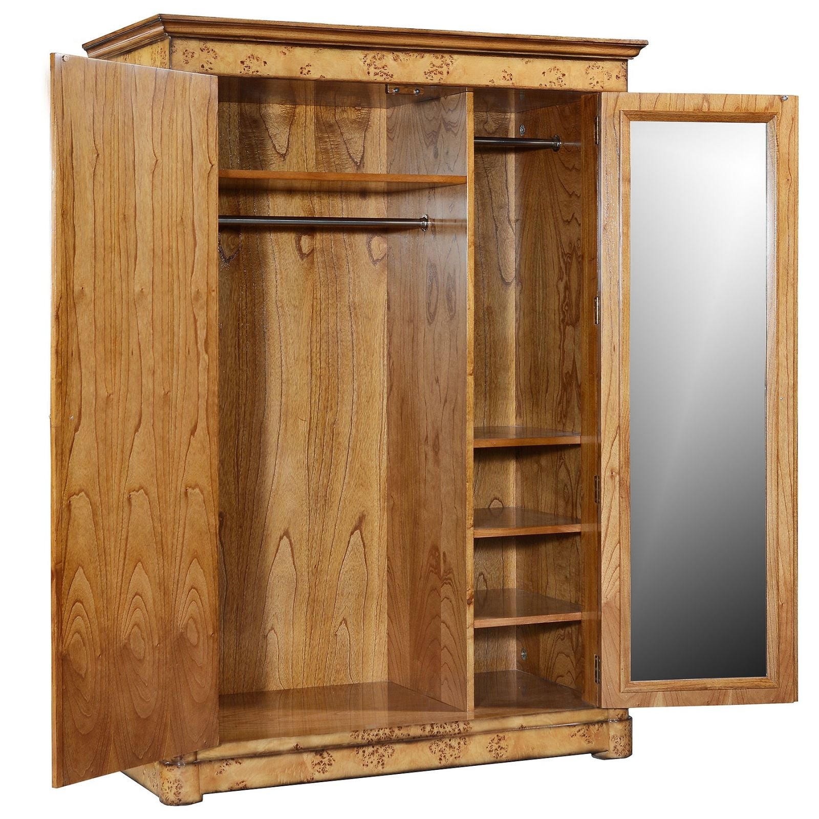 Empire Style Wardrobe In Mappa Burl 