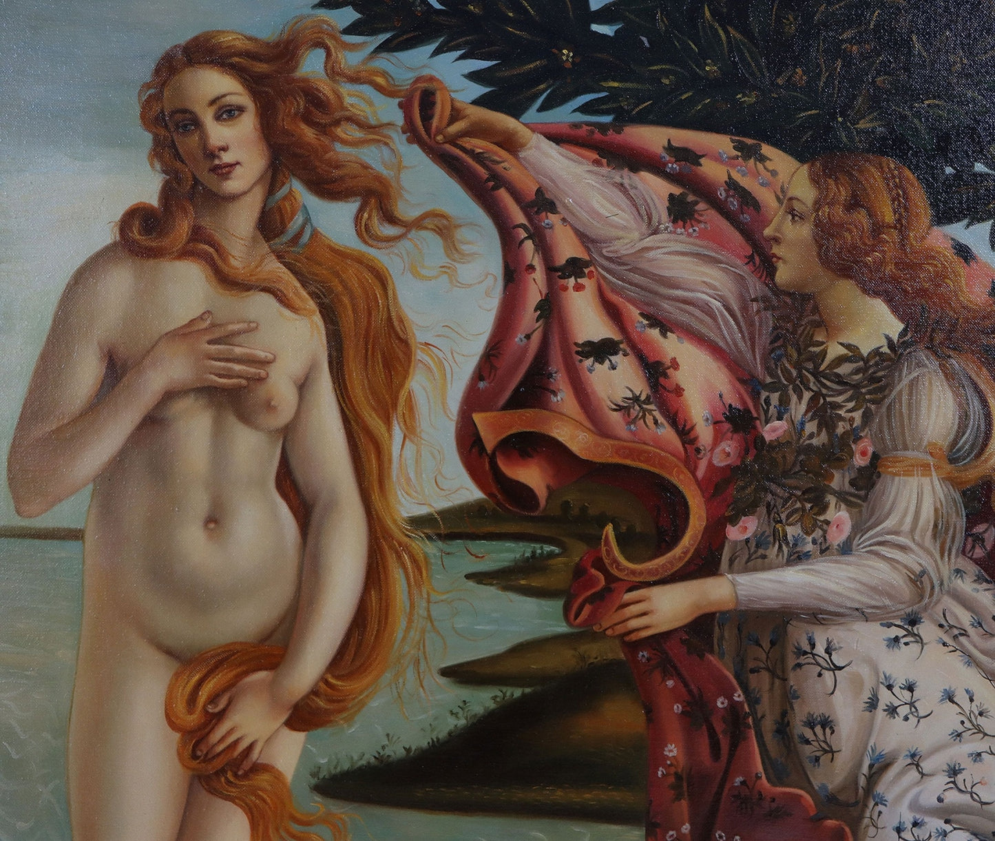 The Birth Of Venus in the style of Sandro Botticelli