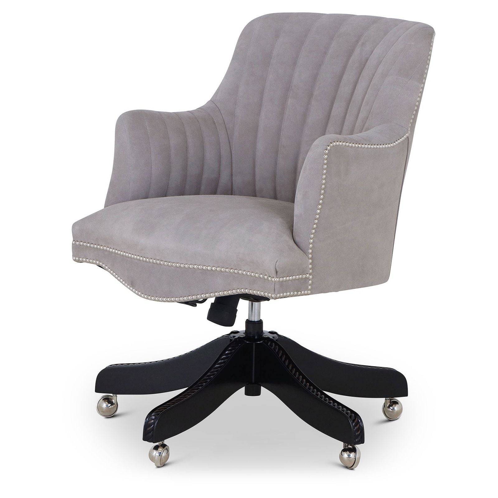 suede swivel desk chair