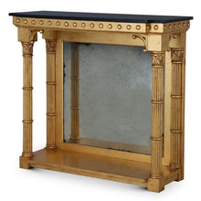 Granite & Antique Glass Console Table