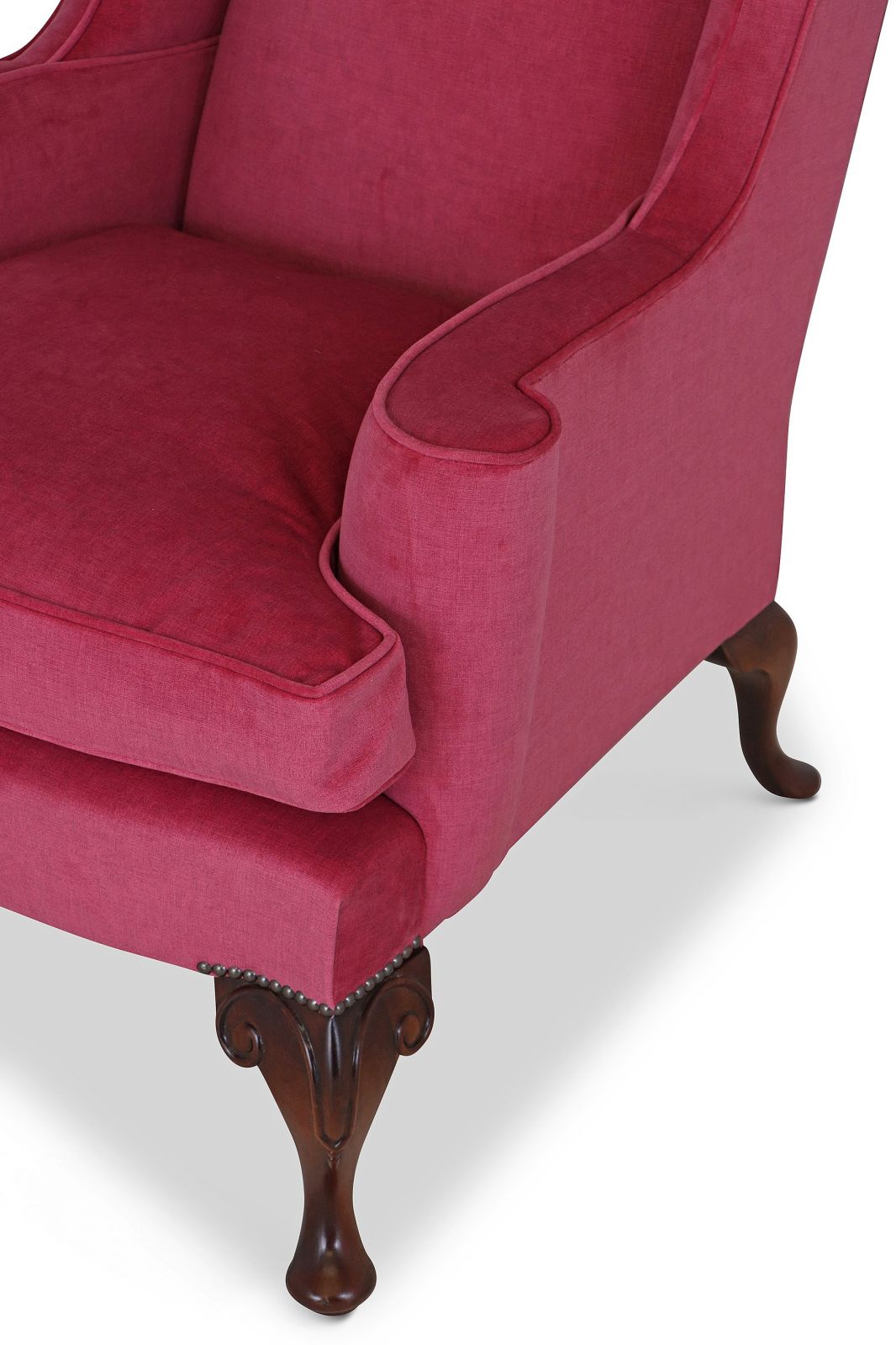 traditional wingchair hand made upholstered