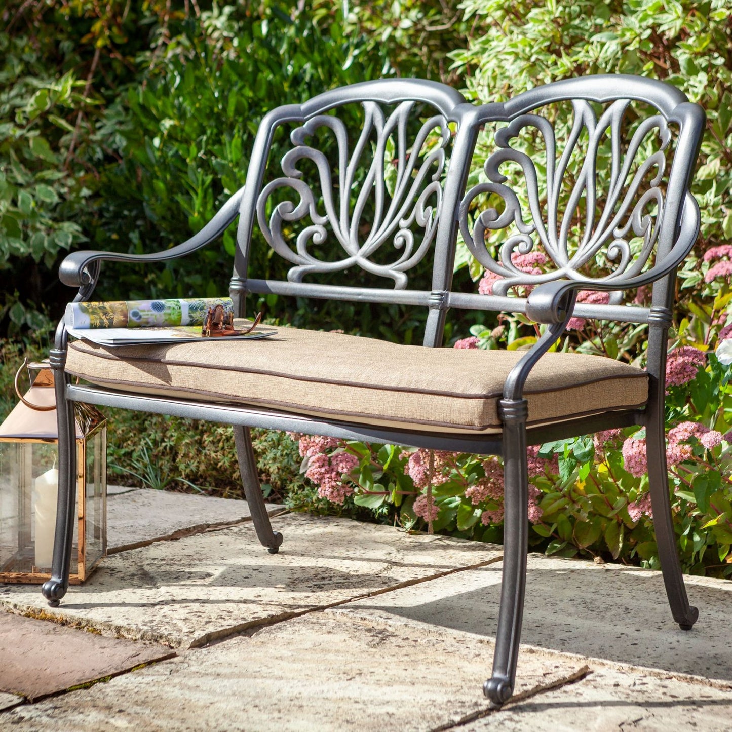 Amalfi outdoor garden bench