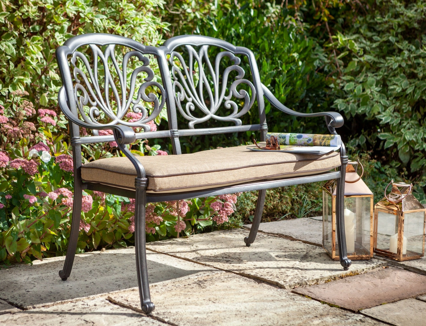 Amalfi outdoor garden bench