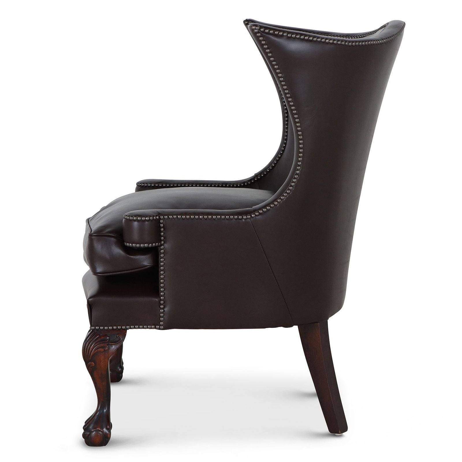 Okeford leather wingchair 