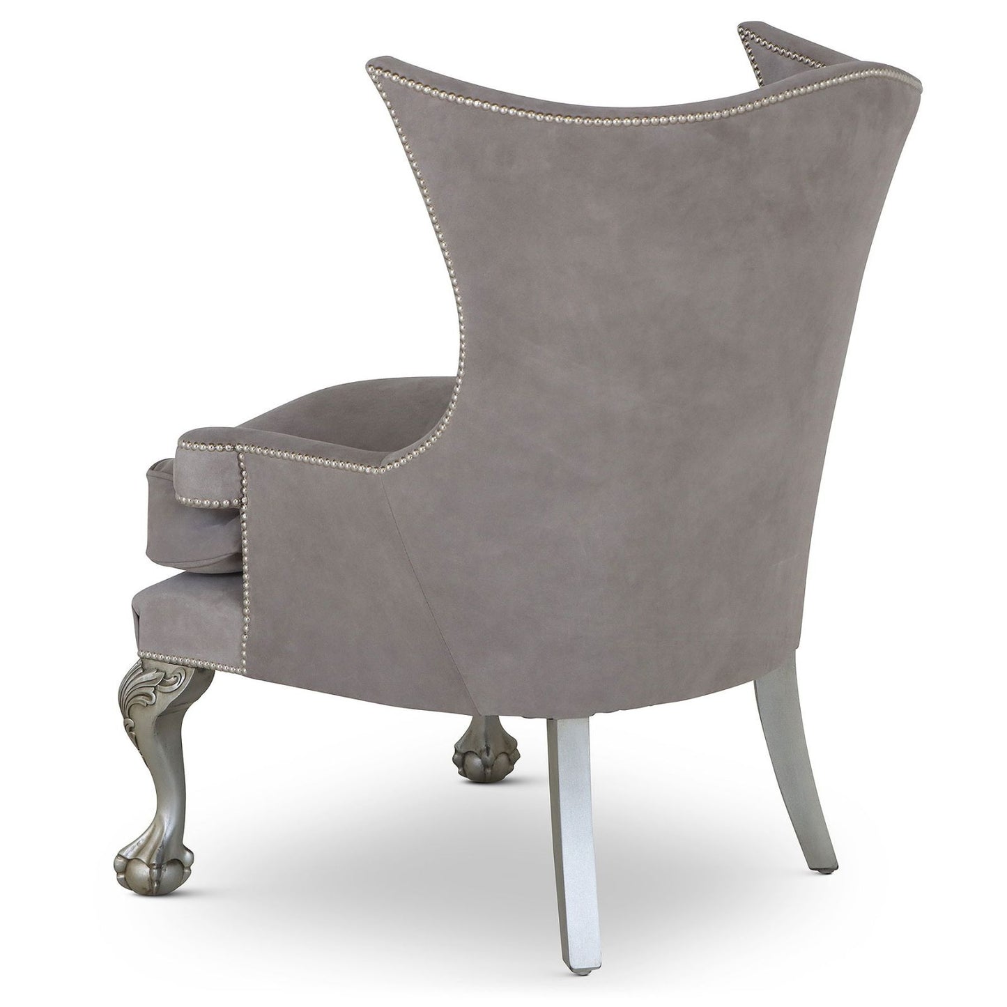 Okeford Suede Wingchair Grey