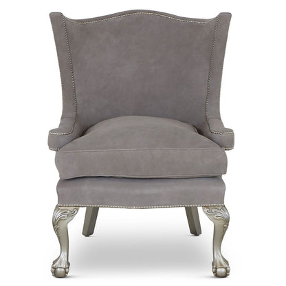 Okeford Suede Wingchair Grey