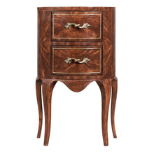 Continental Style Demi Lune Console in Mahogany