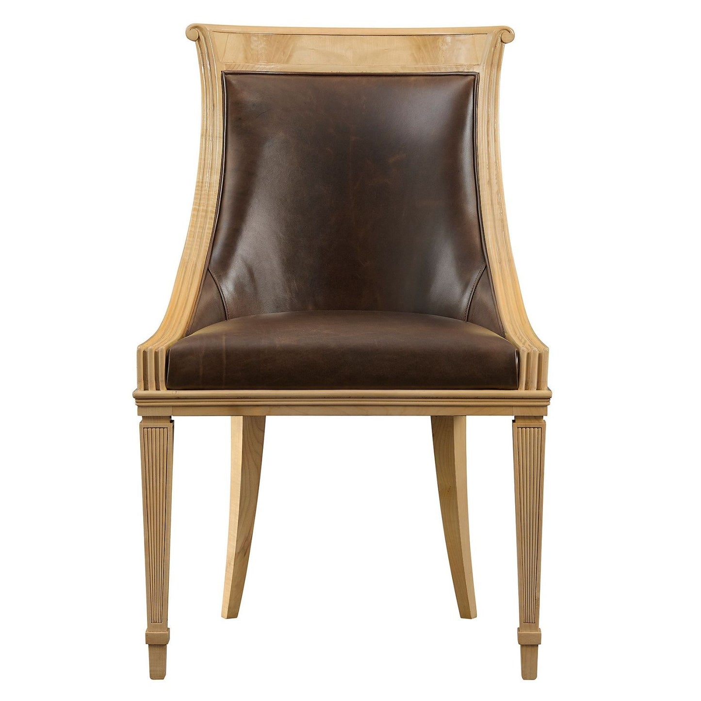 Scoop Back Crotch Sycamore Dining Chair