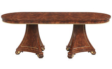 Twin Pedestal Mahogany Robert Adam Style Dining Table