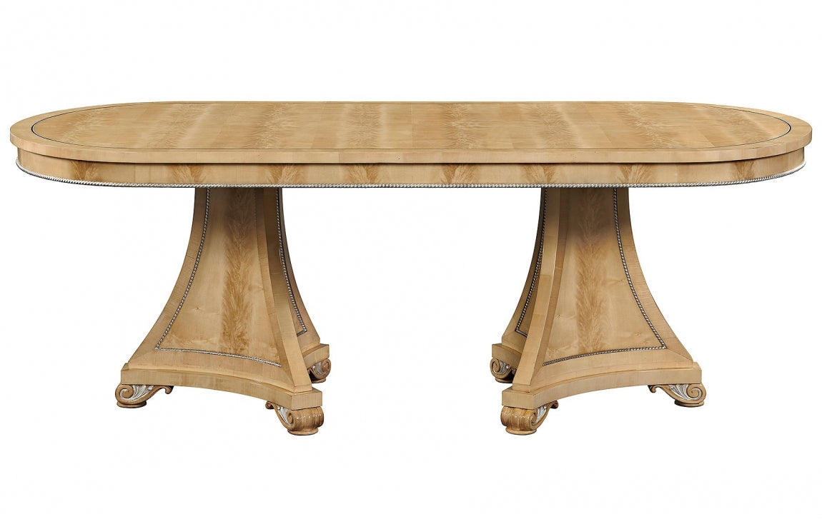 Robert Adam Style Dining Table Crotch Sycamore 