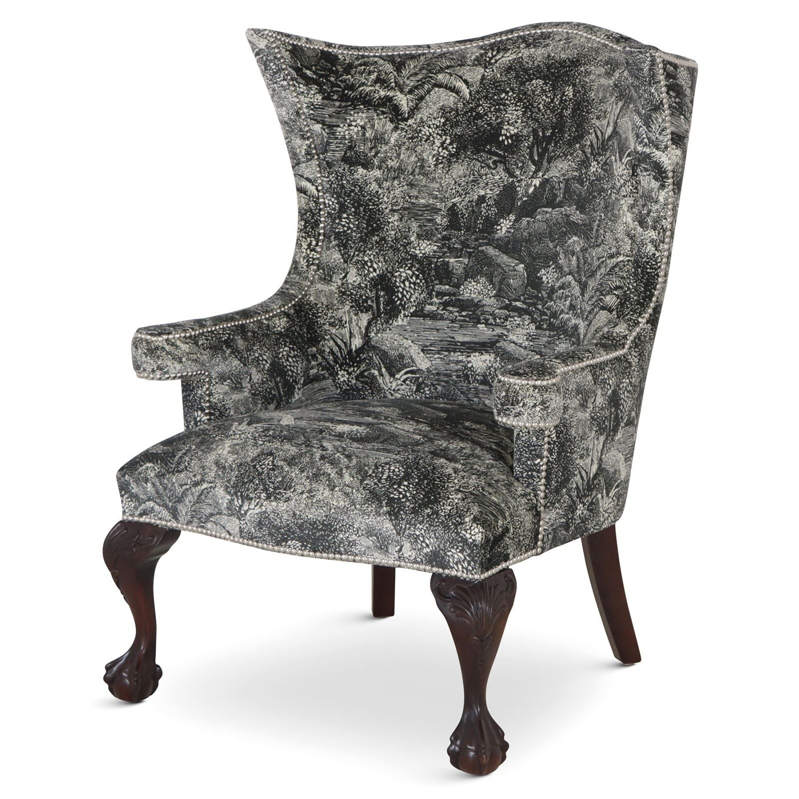 The Okeford Wingchair in Island Paradise is our smallest wingchair, handmade in our workshops. 