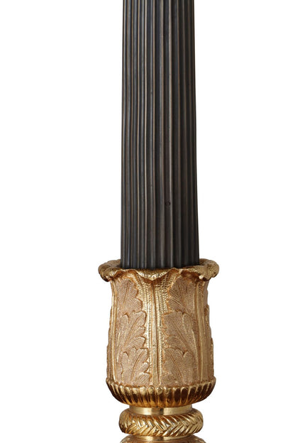 Gold Lacquer & Black Napoleon Lamp