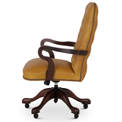  swivel leather desk chair