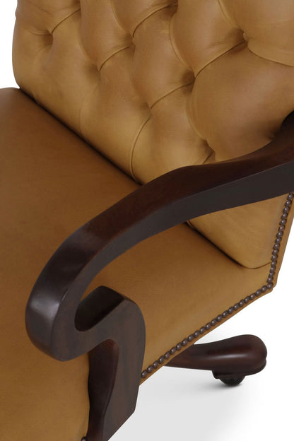  swivel leather desk chair