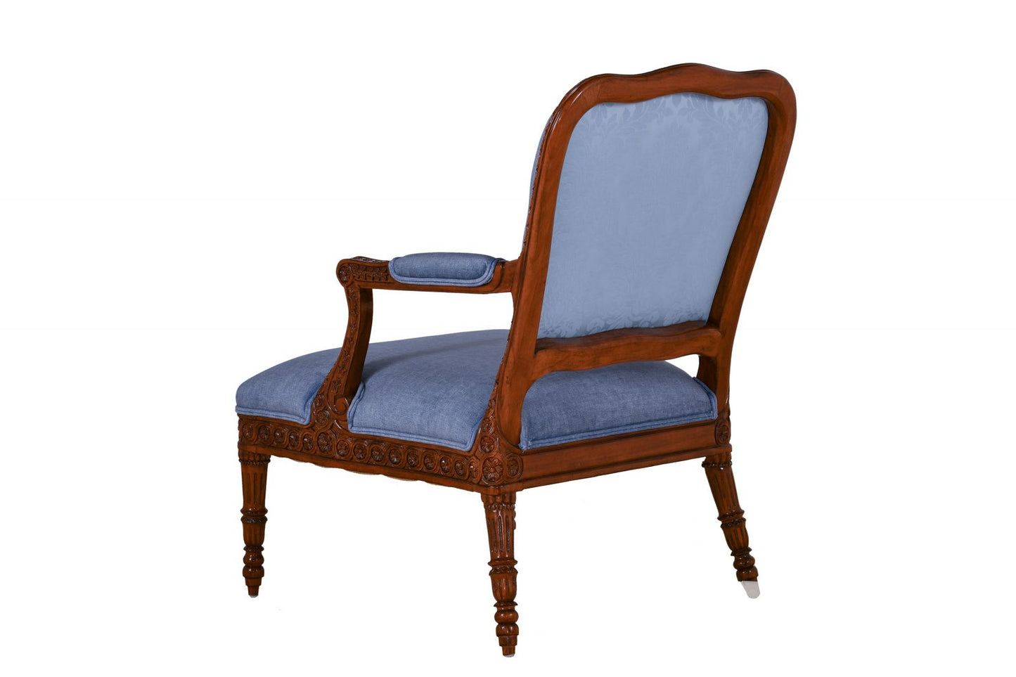 James Chair Mahogany Bluebell