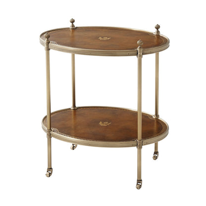 Oval Tiered Side Table