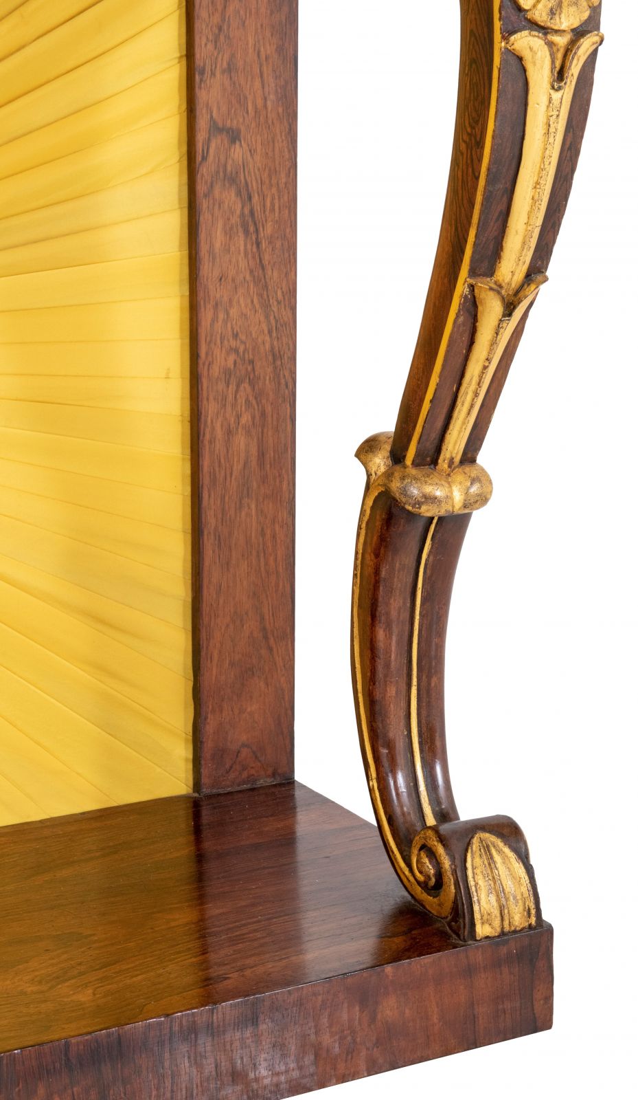 A William Iv Rosewood And Parcel Gilt Console Table