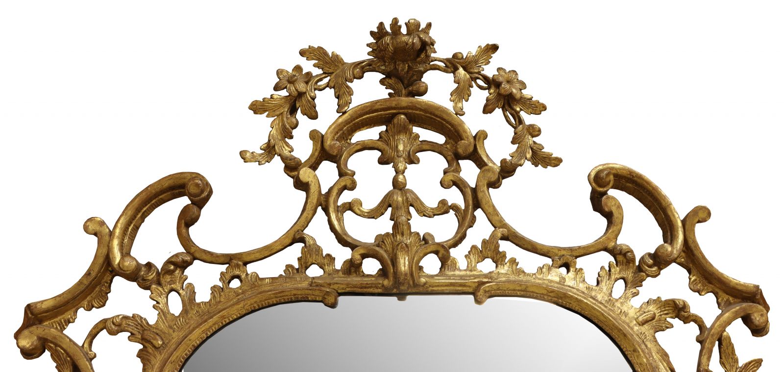 A George III carved giltwood mirror