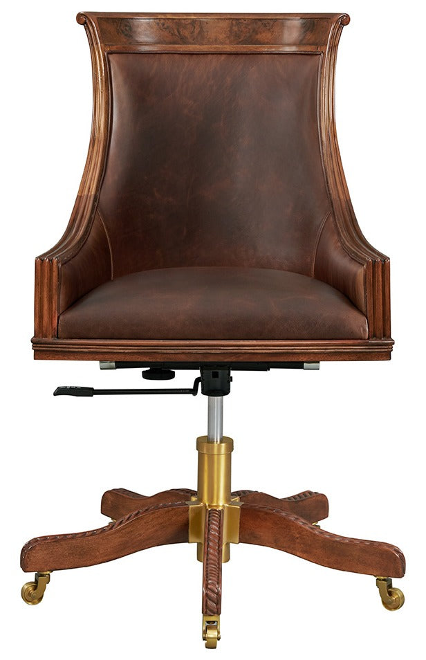 swivel leather desk chair