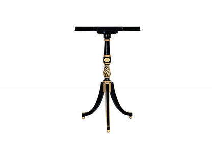 Ebonised Octagonal Wine Table