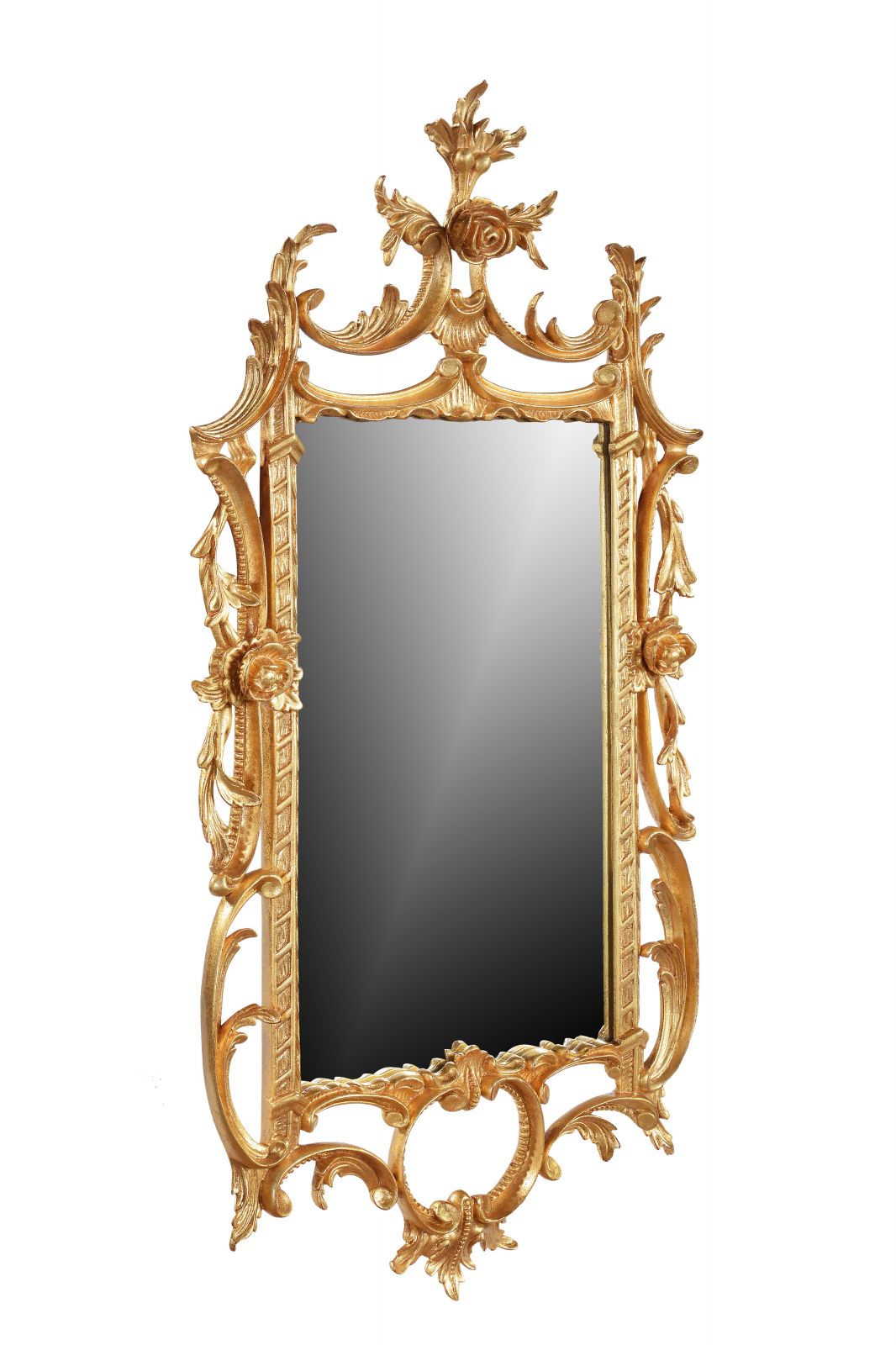 Early George III wall mirror Chippendale period C.1765