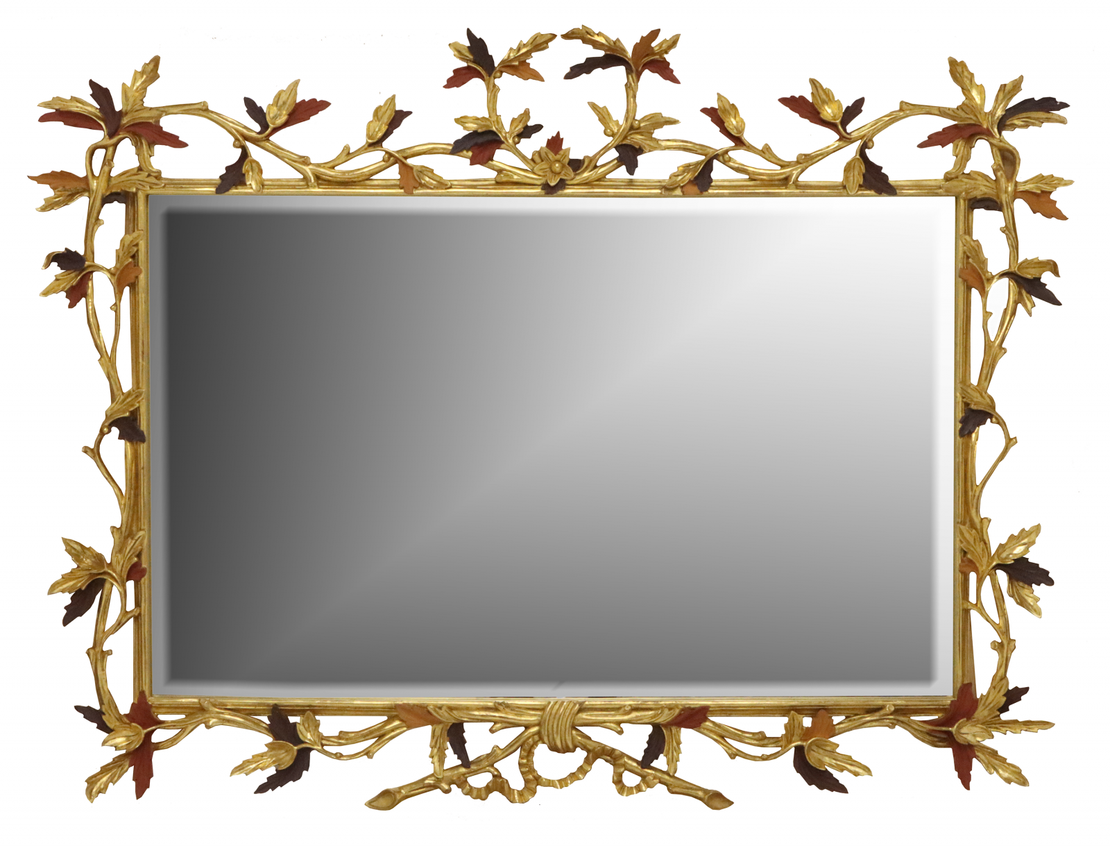 Water Gilded Chippendale Style Landscape Mirror