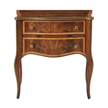 Elegant Wood Veneered Nightstand