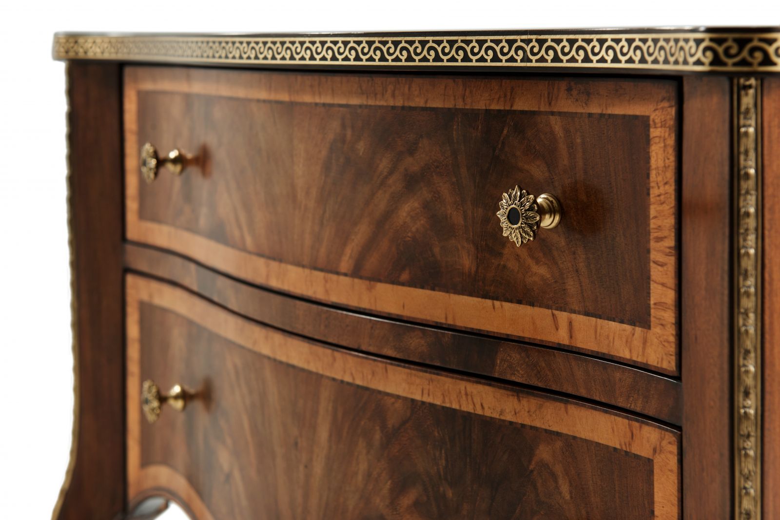 Elegant Wood Veneered Nightstand