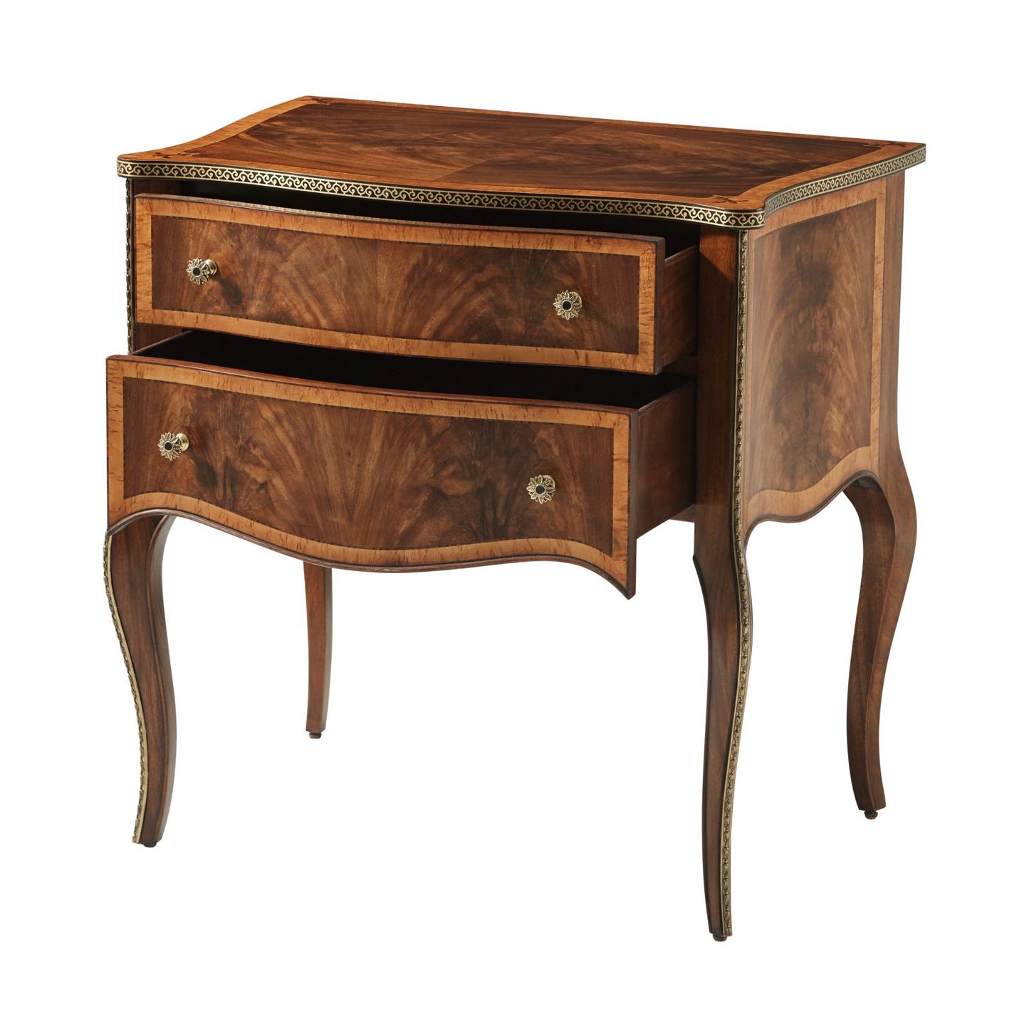 Elegant Wood Veneered Nightstand