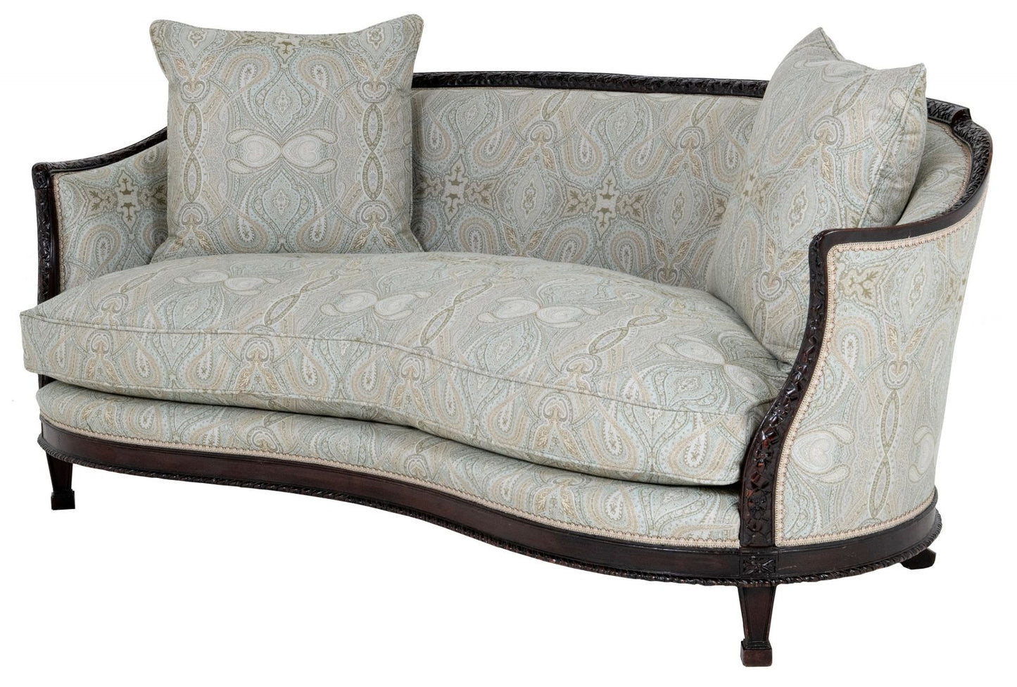 RMS Mauretania Sofa In Zarina Seafoam