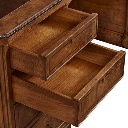 antique style leather topped desk