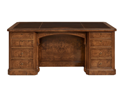 antique style leather topped desk