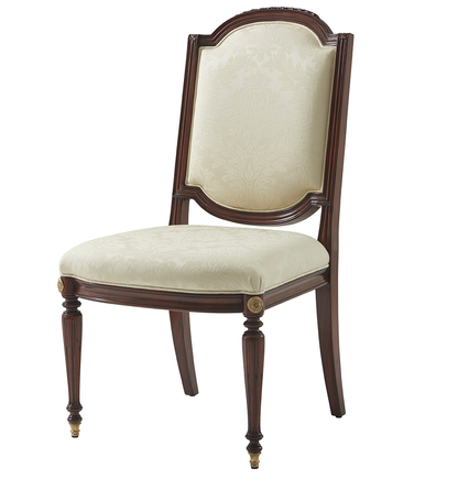 Harlestone Side Chair In Lymington Damask Almond